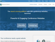 Tablet Screenshot of conference-websites.co.uk